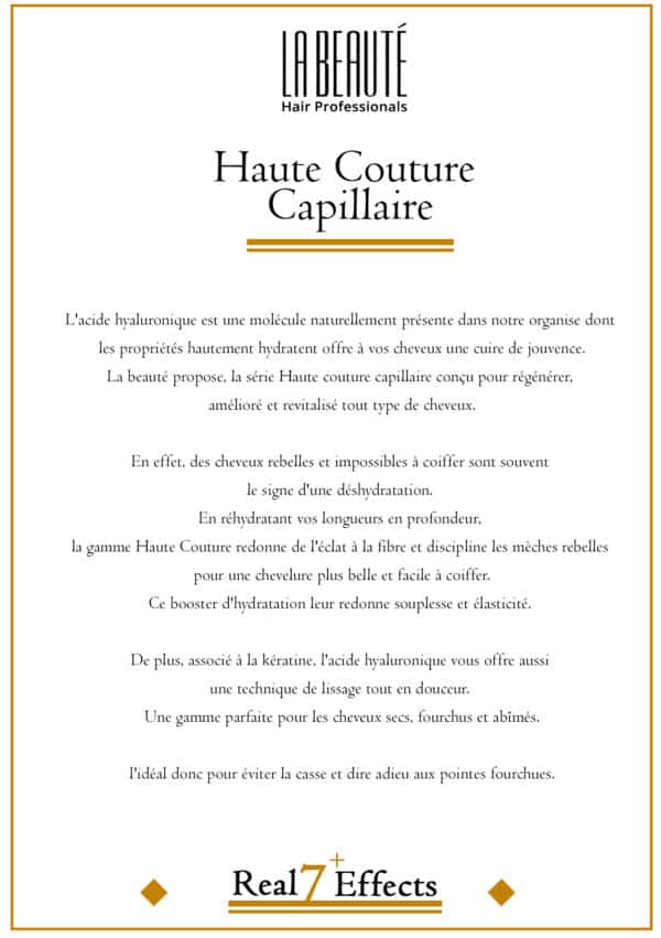 La beauté haute-couture